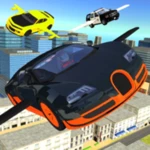 flying car shooting android application logo